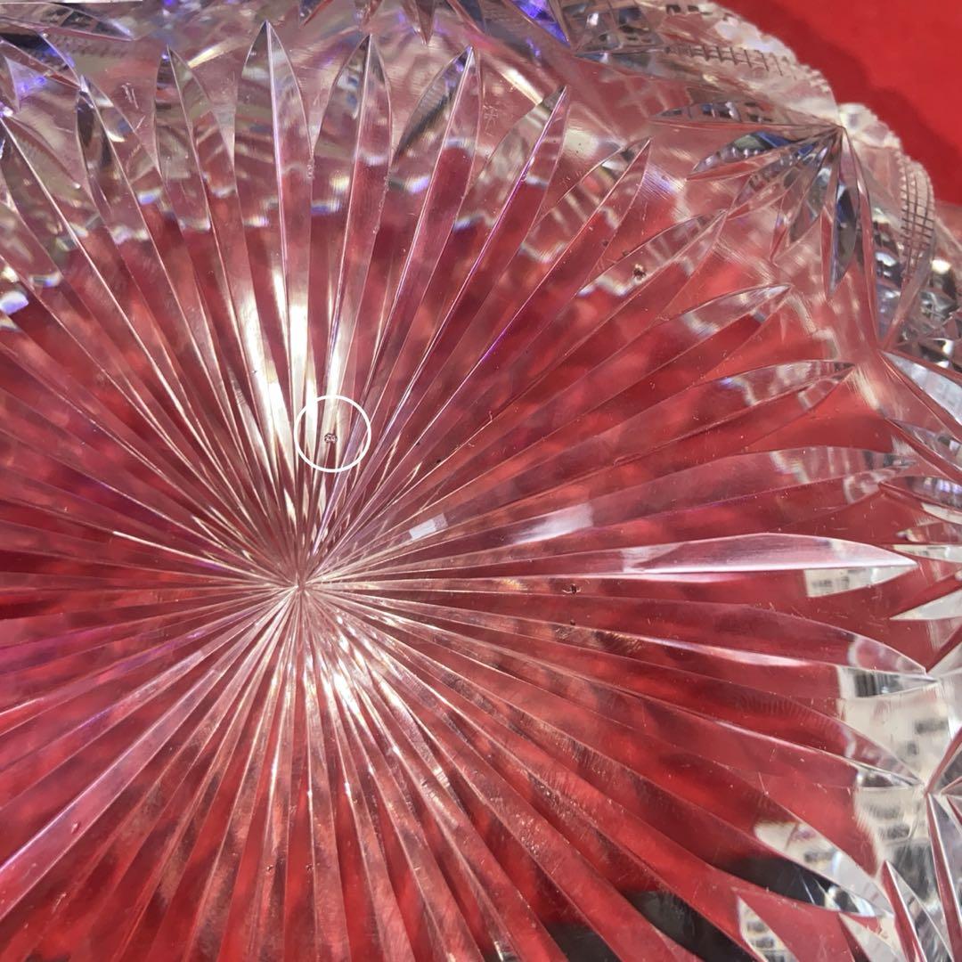 バカラ 大型切子鉢　ボウル Baccarat アンティーク品