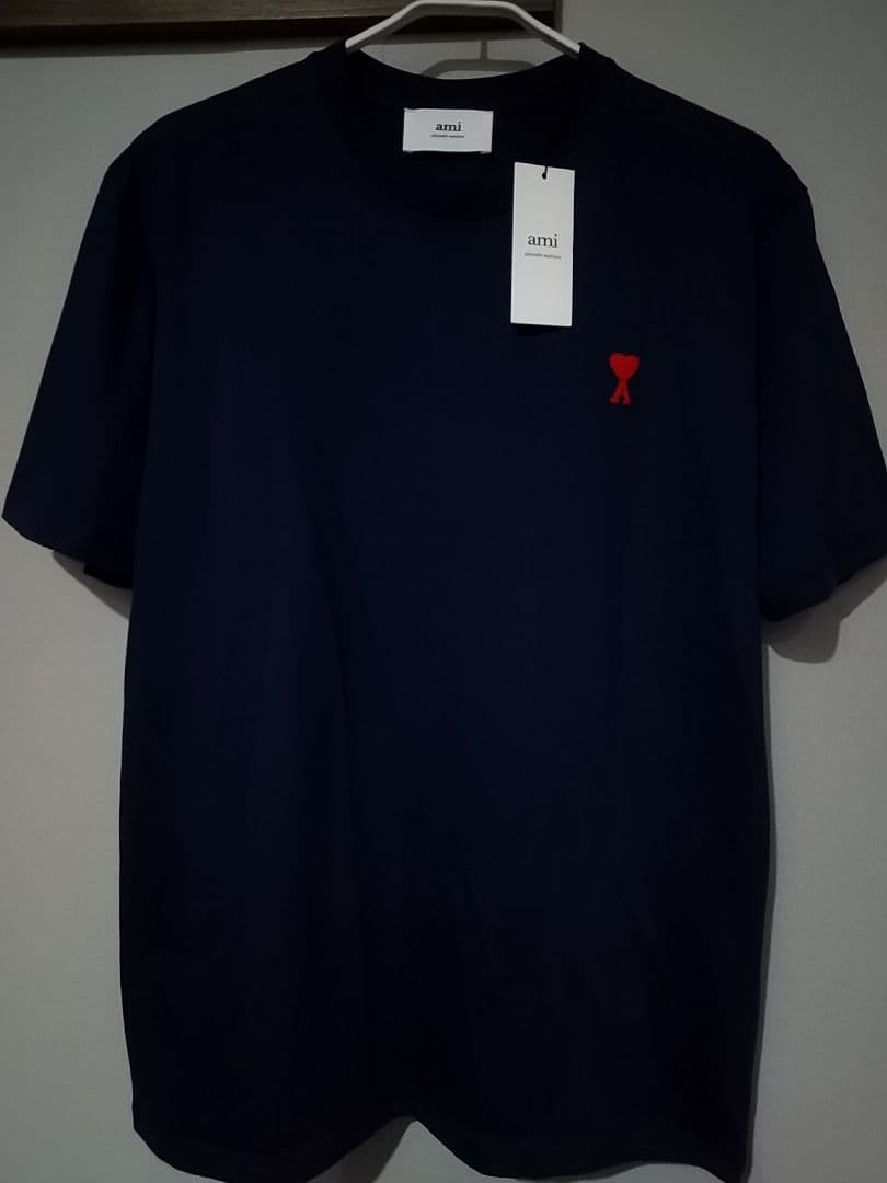 AMI PARIS 新品 M ネイビー Tシャツ アミパリス 韓国