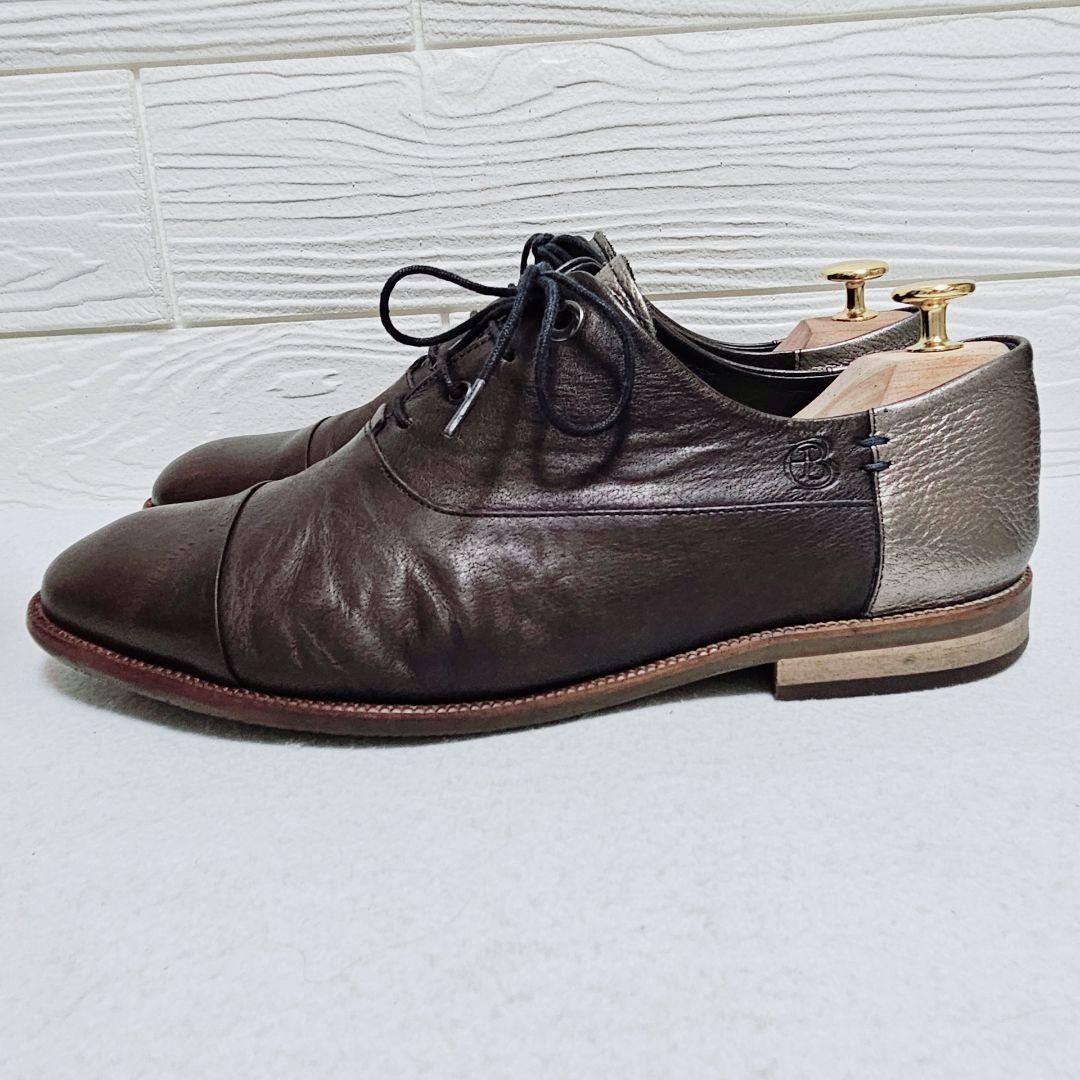 美品♥ ランバンオンブルー【25.5】ドレスシューズ 本革 ダークブラウン