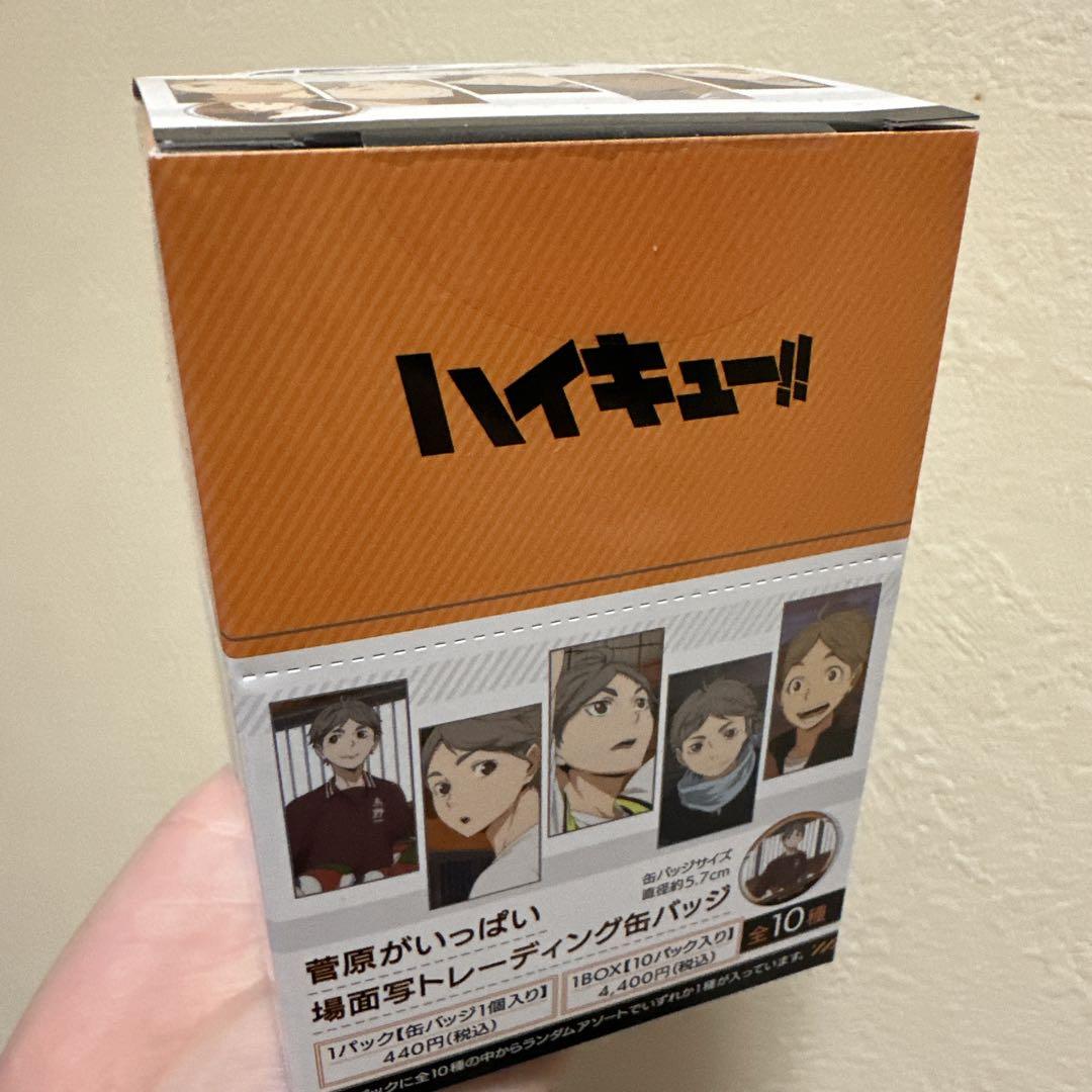 ハイキュー 菅原がいっぱい場面写トレーディング缶バッジ BOX