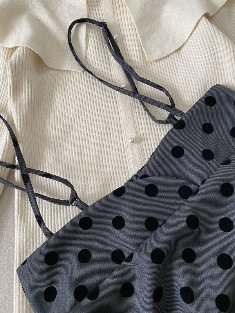 春甘ドットセット レディース服まとめ売り コーデ売り フェミニン ハレの日