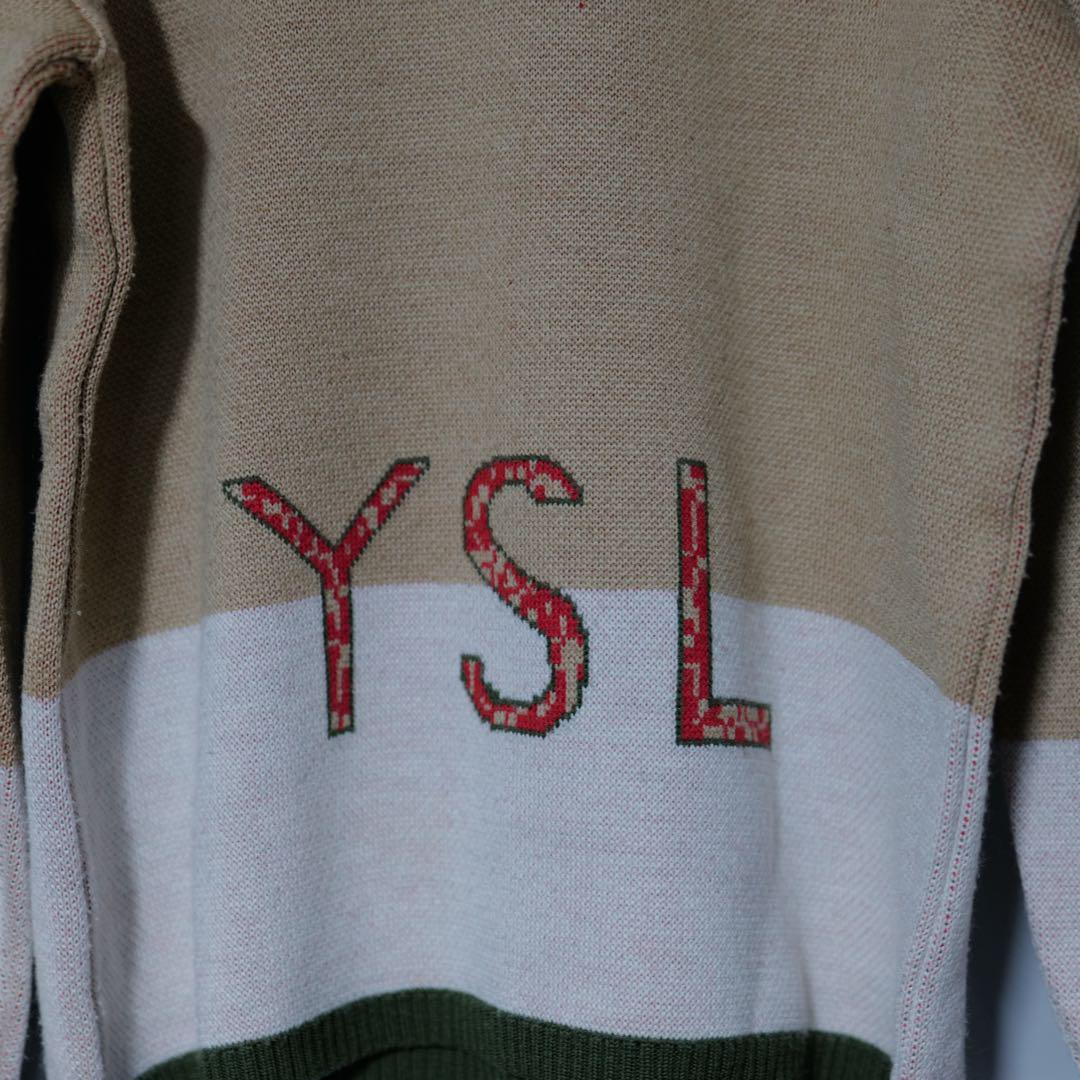 yves saint laurent サンローラン YSL ロゴ ニット