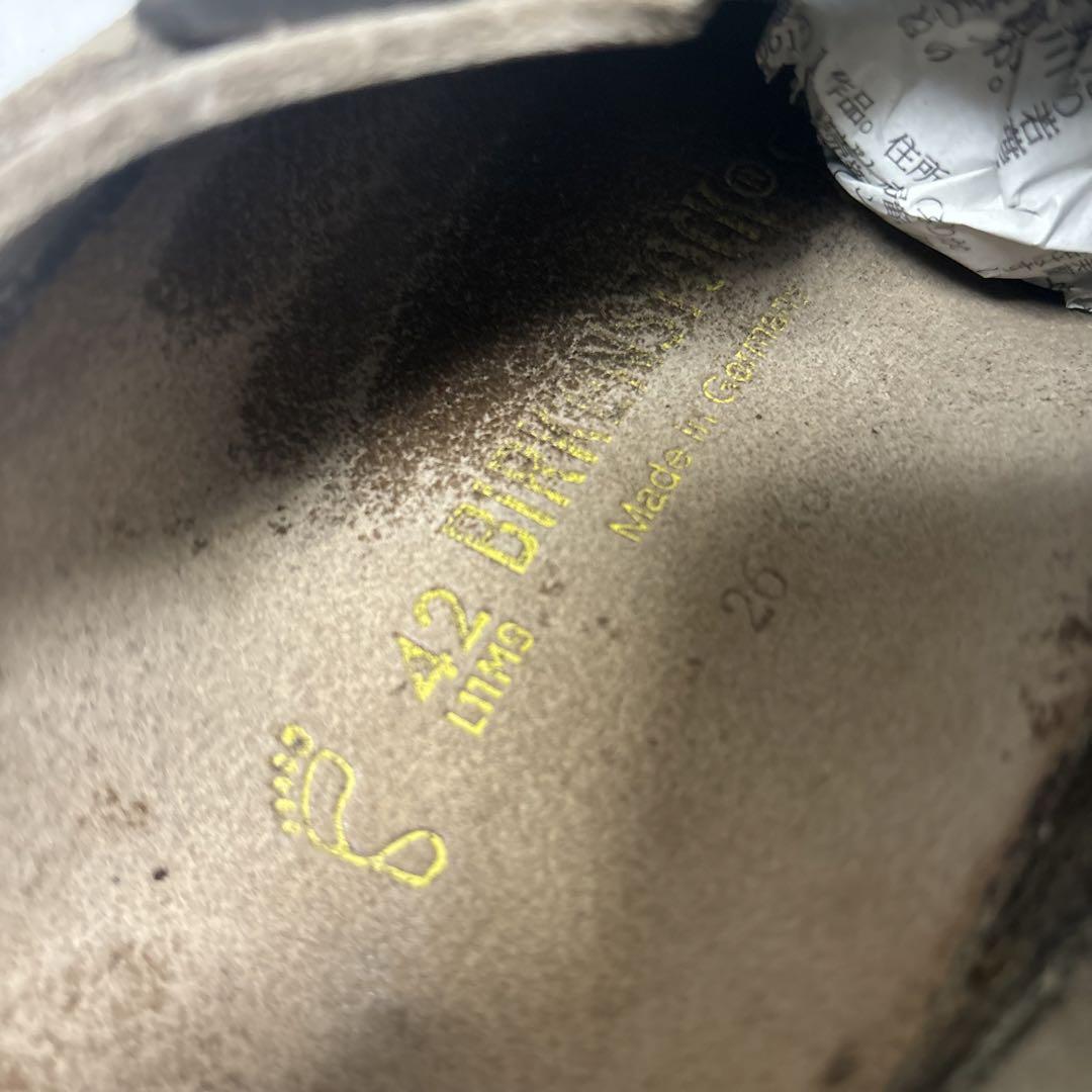 7024 BIRKENSTOCK ボストン 27cm スエード グレー