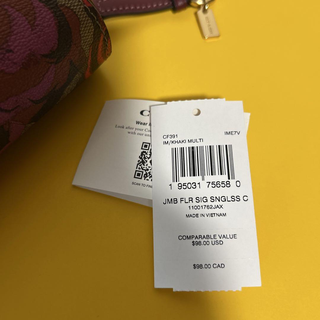 新品　coach サングラスケース　フローラル