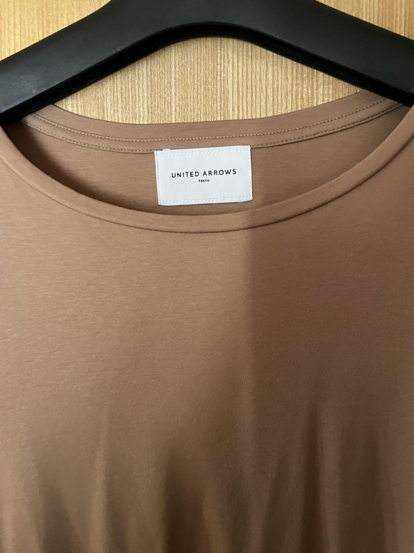 新品半額以下 UNITED ARROWS ベージュ 半袖 ワンピースサイズ36 新品半額以下 UNITED ARROWS ベージュ 半袖 ワンピースサイズ36