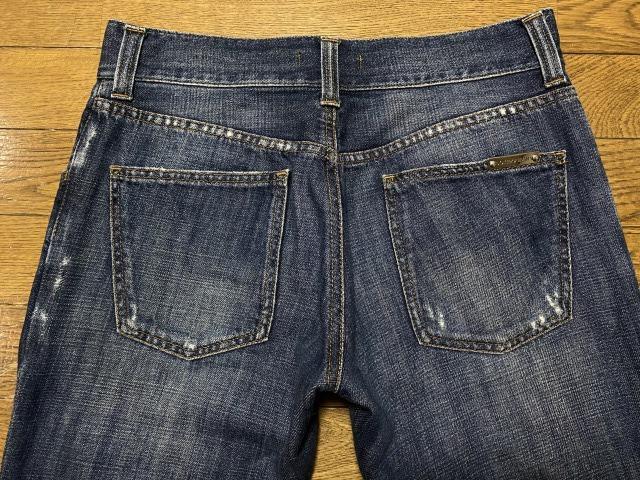 ドルチェ&ガッバーナ ロゴメタルプレート デニム h8WRK-m43284469520 G4A8TD ダメージ加工 超激得即納