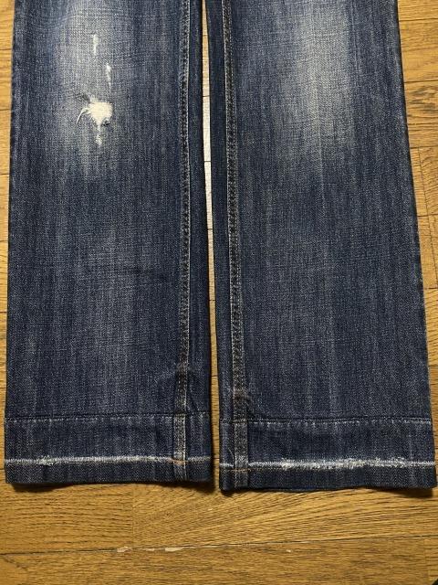 ドルチェ&ガッバーナ ロゴメタルプレート デニム h8WRK-m43284469520 G4A8TD ダメージ加工 超激得即納