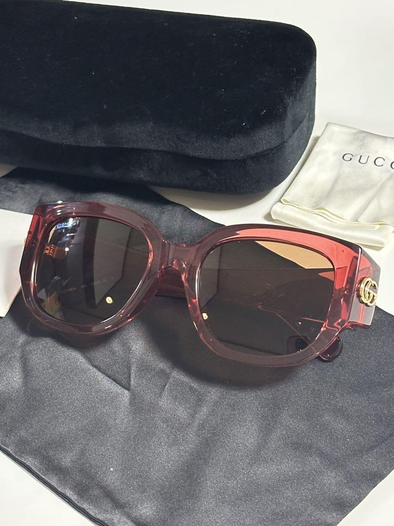 GUCCIレディースサングラス ピンク系
