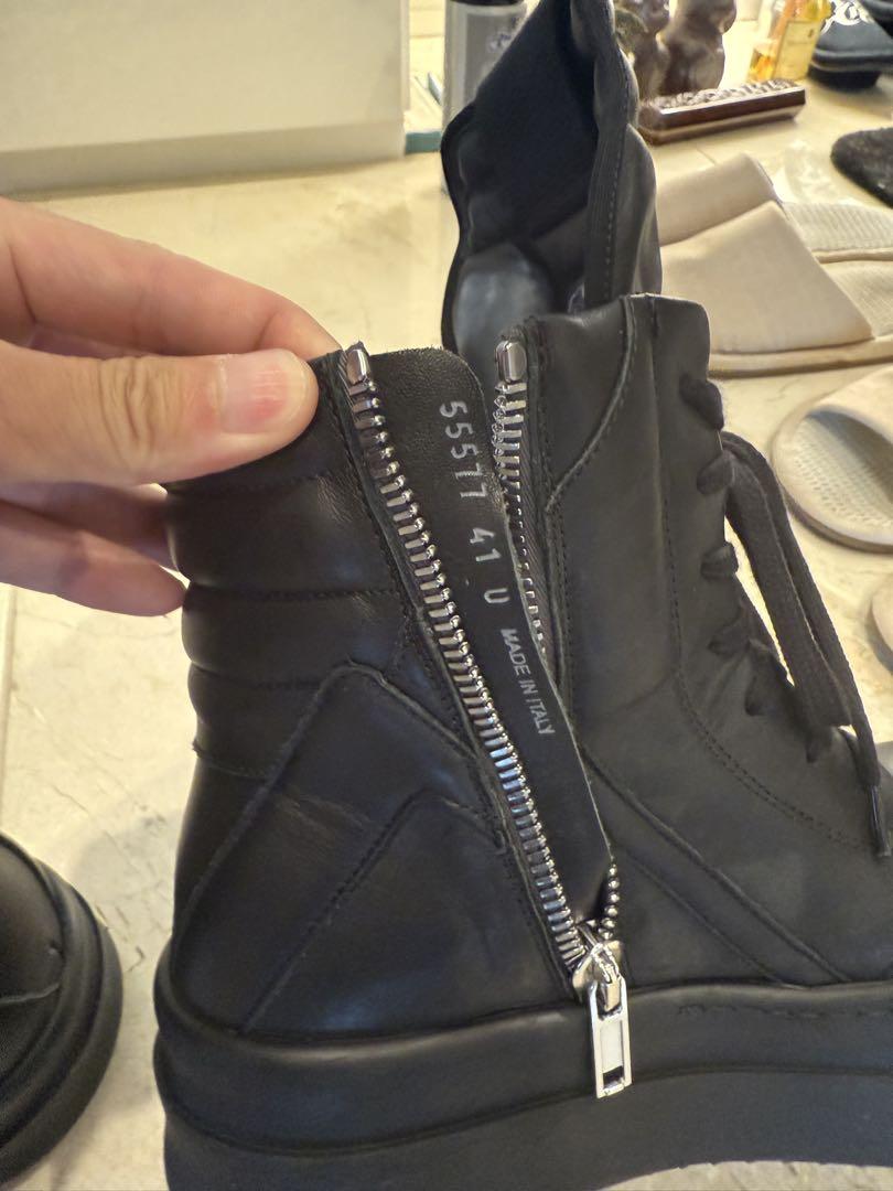 RICK OWENS MEGA BUMPER GEOBASKETブラック　41