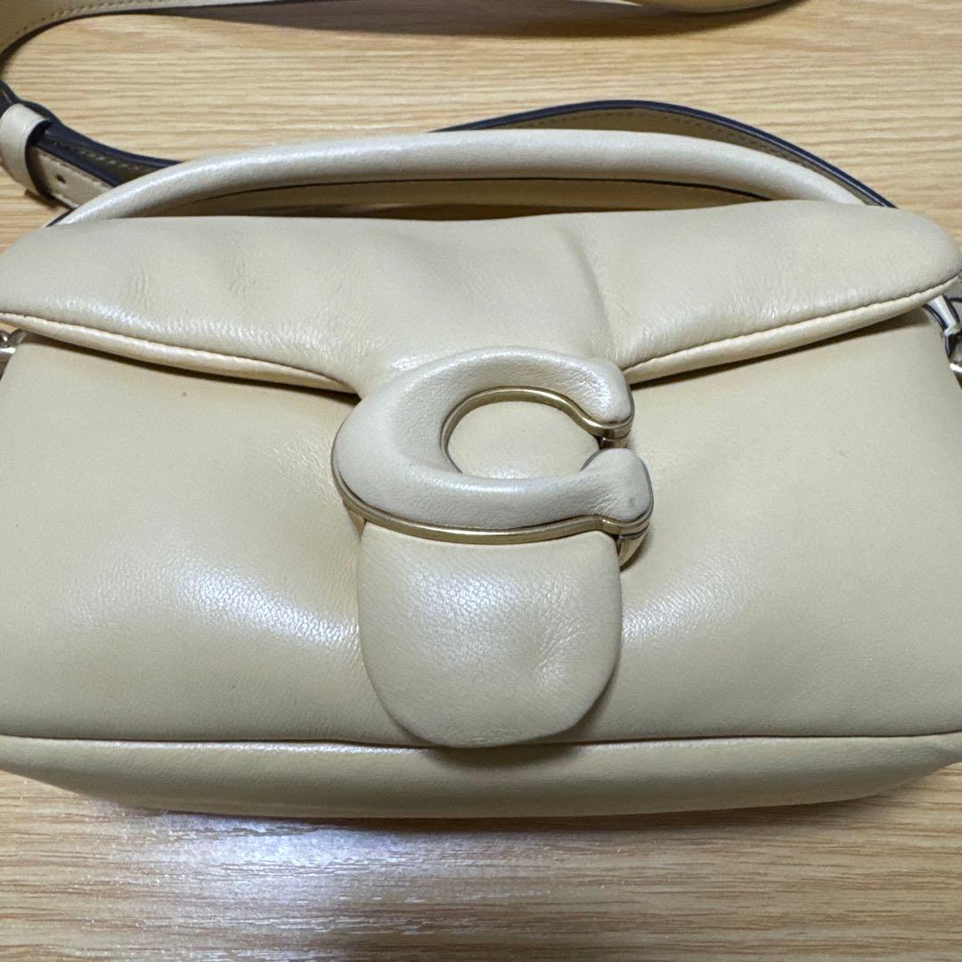 コーチ ピロータビー ショルダーバッグ18 アイボリー