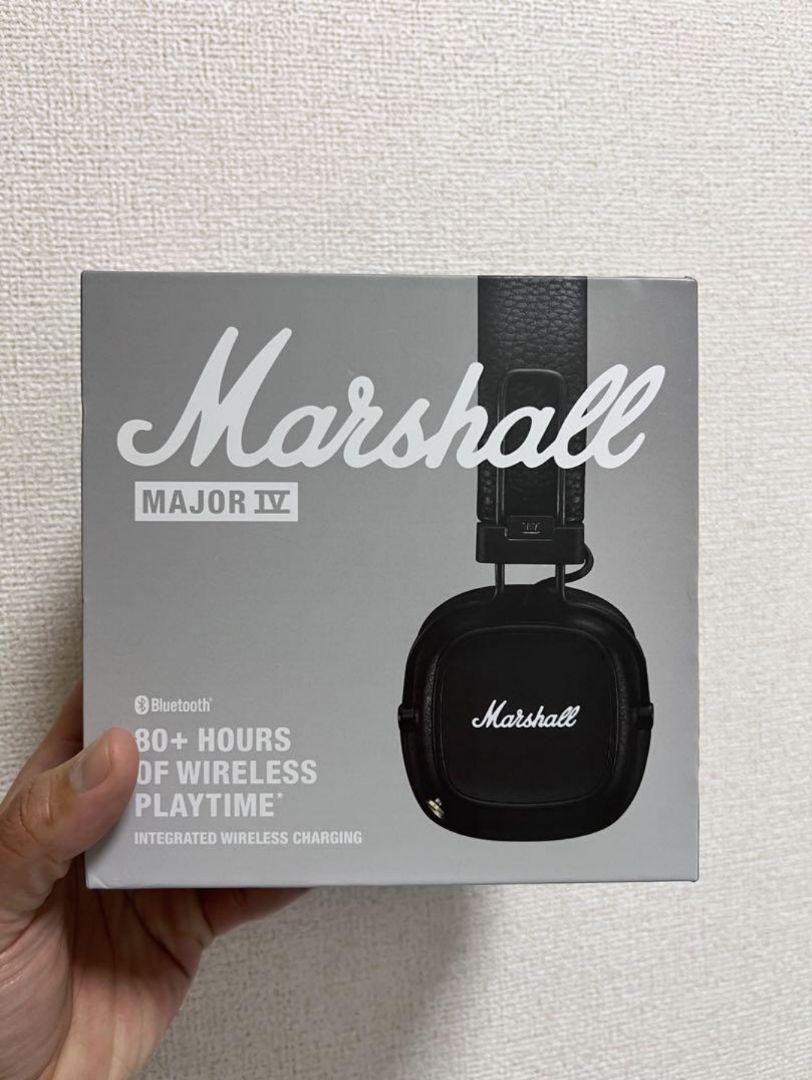 Marshall Major IV ワイヤレスヘッドフォン ブラック