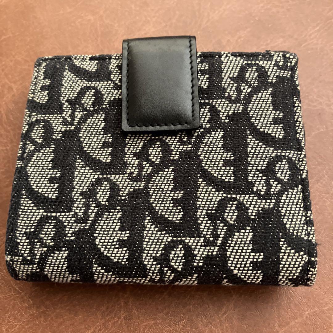 ⭐️美品⭐️ Dior オブリーク 三つ折り財布 ベージュ/ブラック