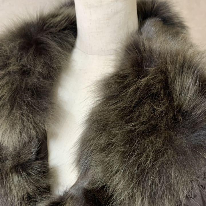 格安定番 美品 ダウン ジャケット コート 茶 L2vsS-m43286555491 BALMAIN バルマン シルク ファー 限定セール