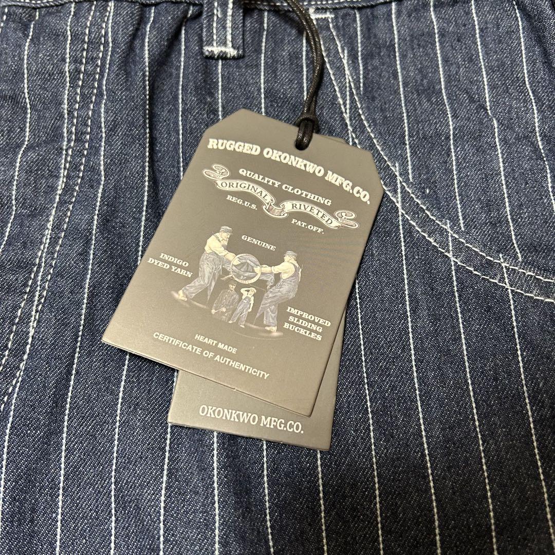 新品・未使用】ウォバッシュデニムパンツ ストライプ