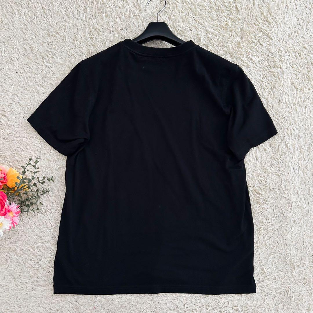 美品　現行モデル　バーバリー　Tシャツ　ロゴ　ブラック　サイズM　ストレッチ