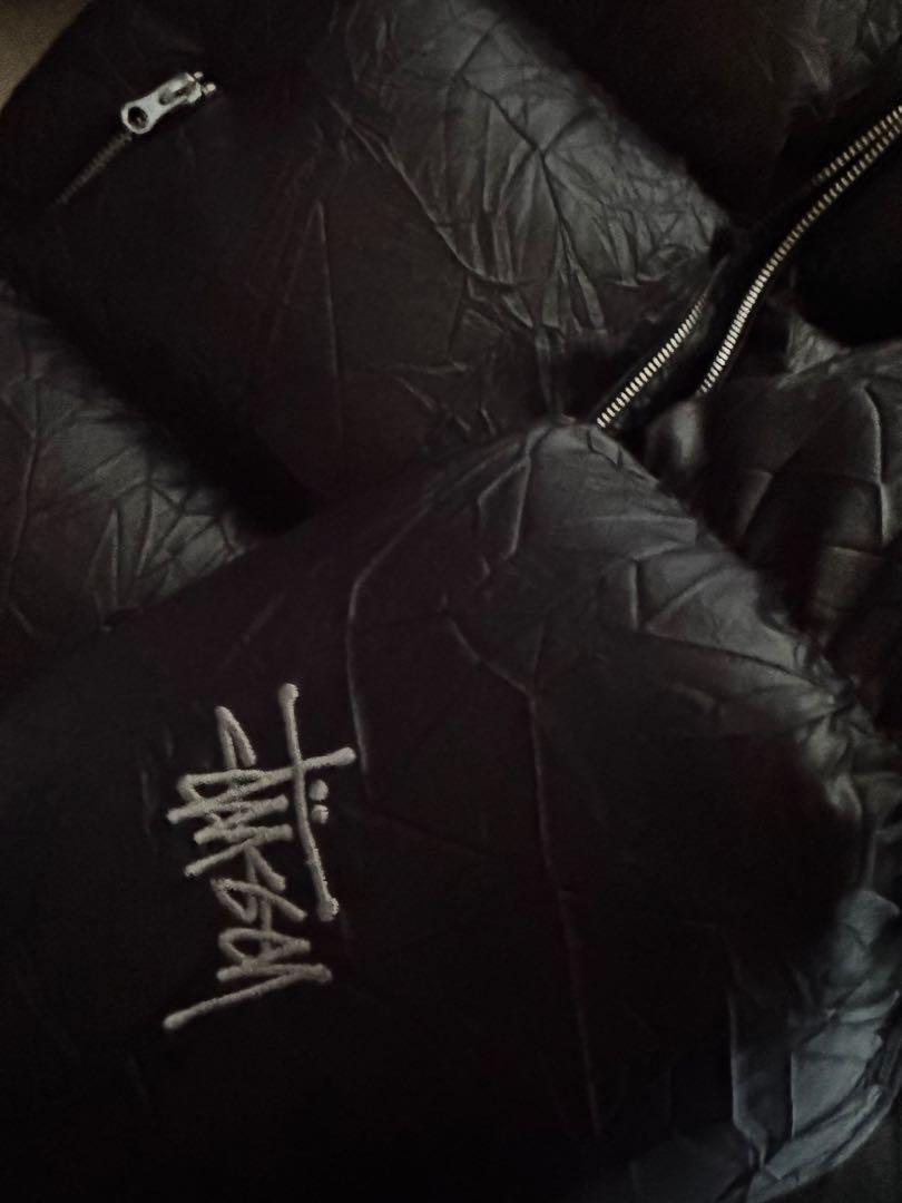 ジャケット・アウター Stussy DOWN PUFFER WRINKLED NYLON