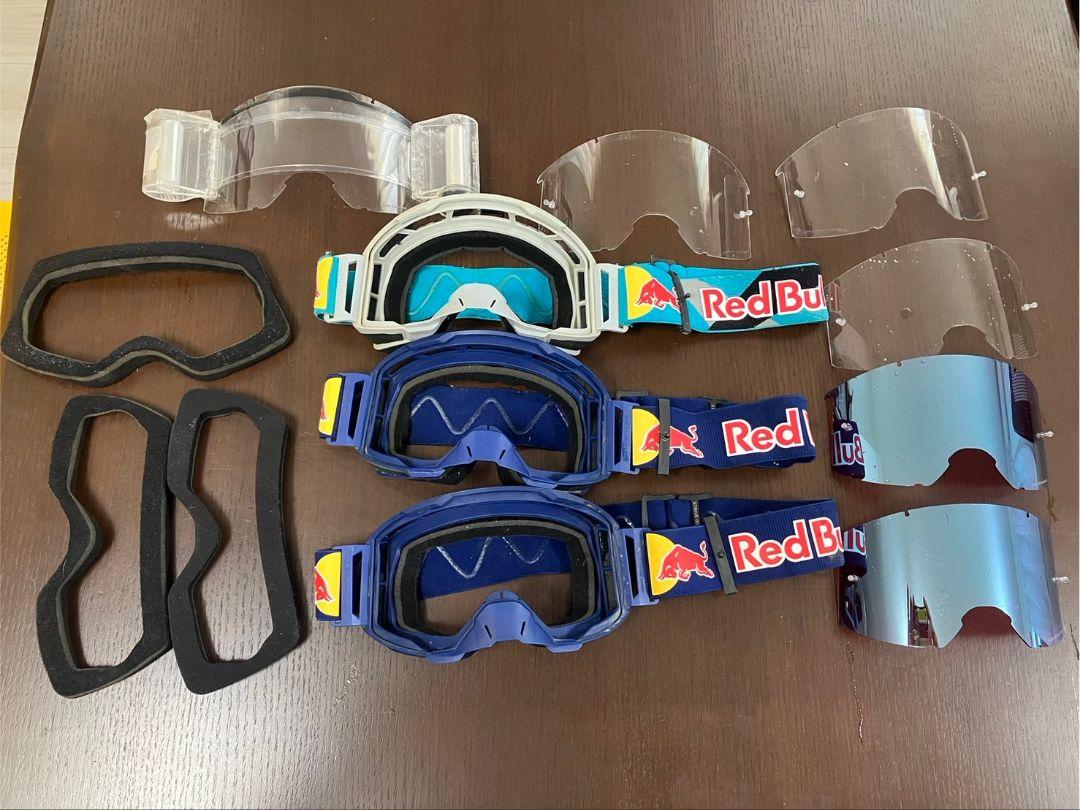 Red Bull MXゴーグル レッド・ブルー 中古品