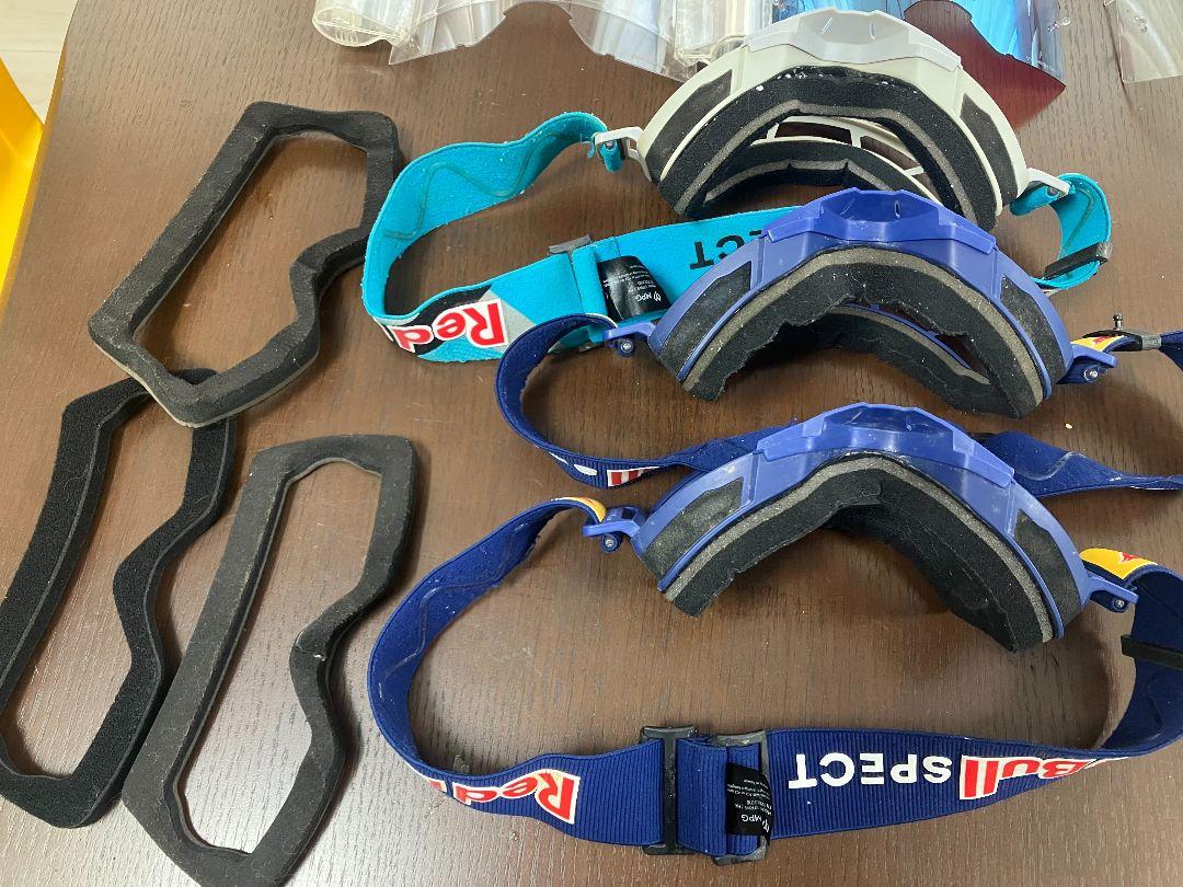 Red Bull MXゴーグル レッド・ブルー 中古品