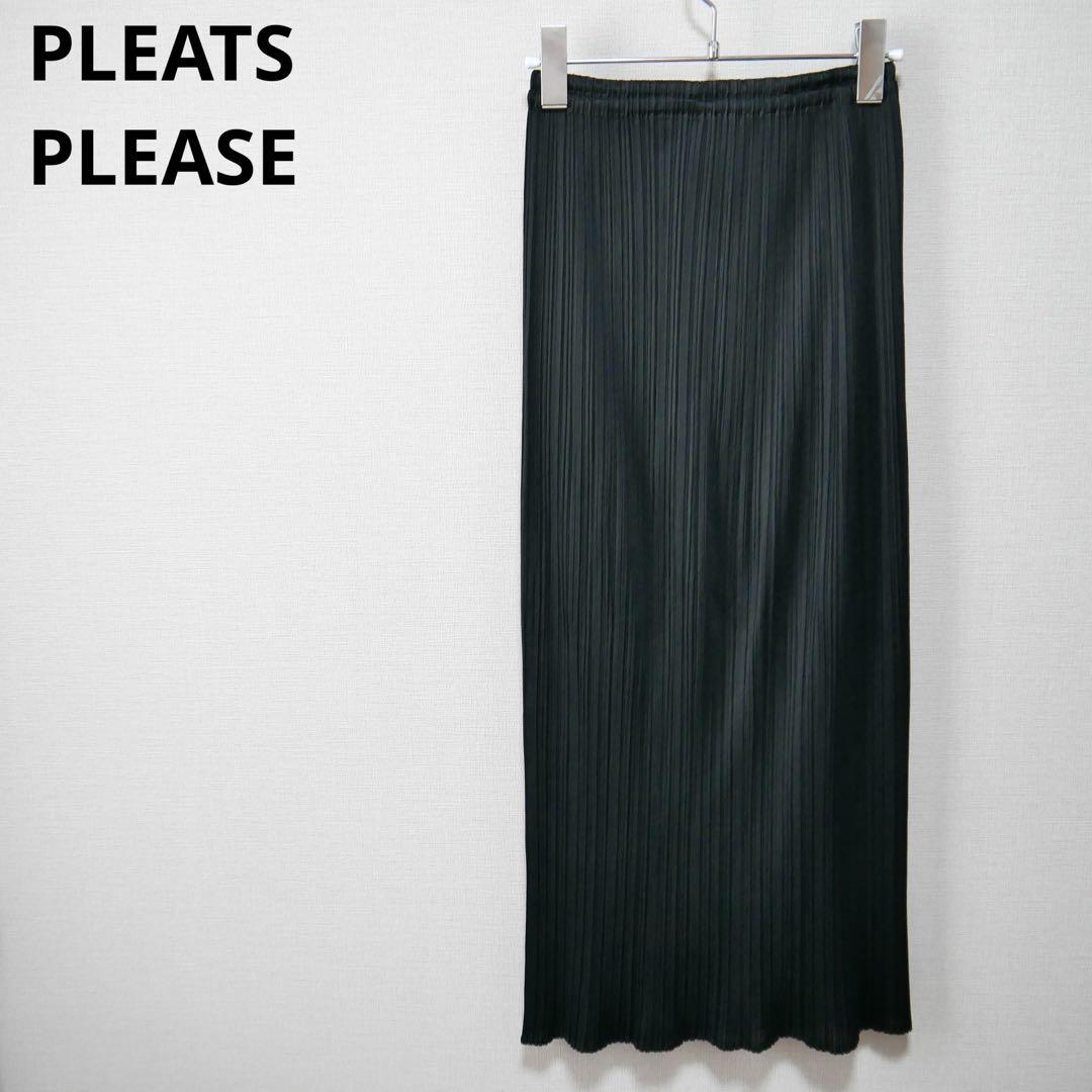 PLEATS PLEASE プリーツ ロングスカート 2 PLEATS PLEASE ISSEY MIYAKE - プリーツプリーズ ロングスカート
