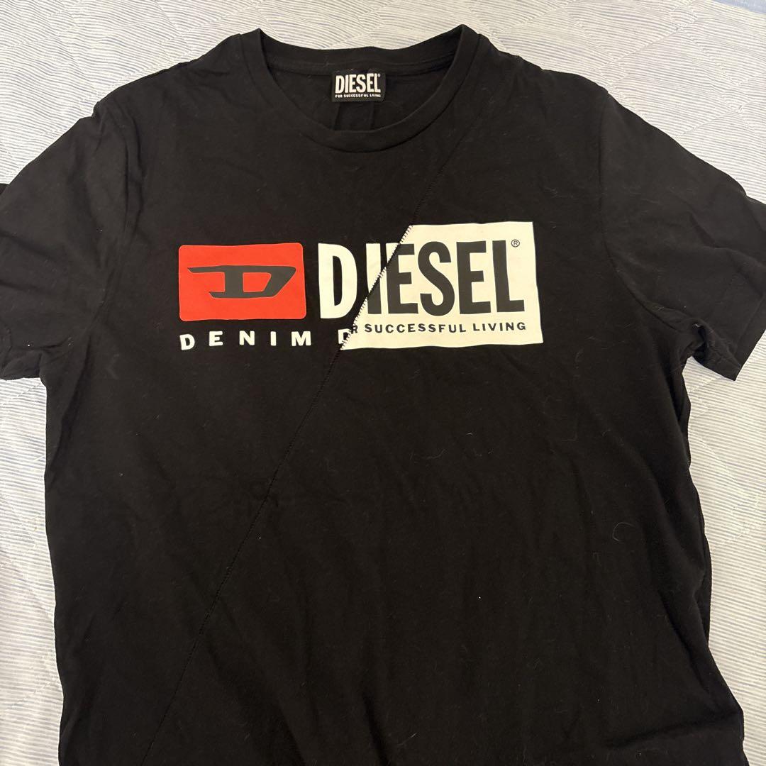 DIESEL 黒 半袖Tシャツ ロゴ入り DIESEL ロゴ入り 半袖Tシャツ 黒 - メルカリ