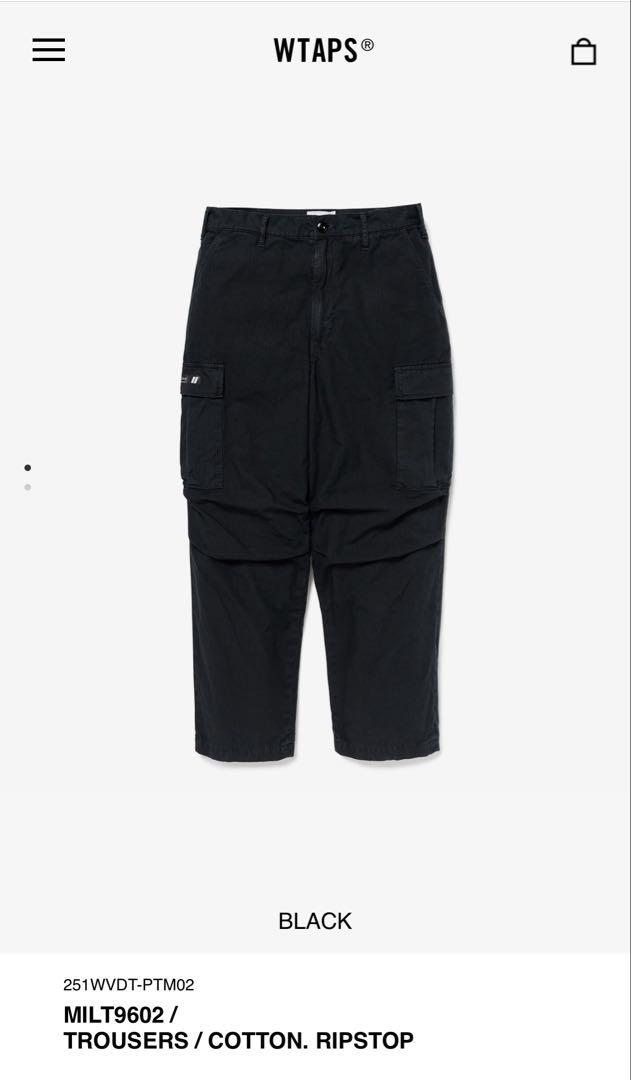 WTAPS 25SS MILT9602 TROUSERS BLACK サイズM - メルカリ
