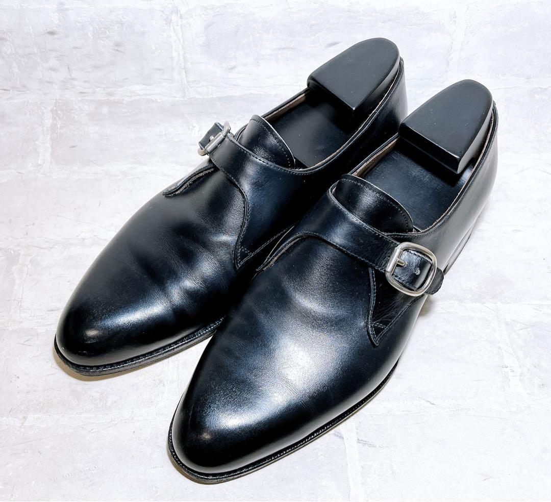 スペイン製【美品】CARMINA モンクストラップ  カーフレザー UK6.5