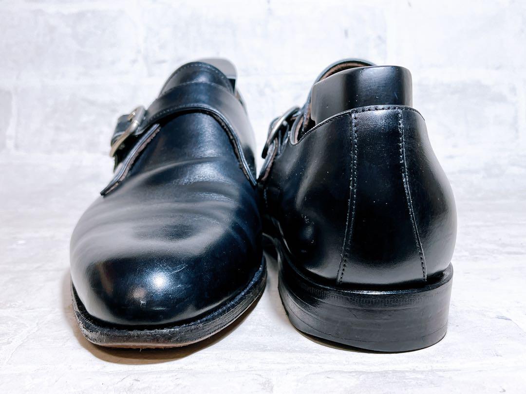 スペイン製【美品】CARMINA モンクストラップ  カーフレザー UK6.5