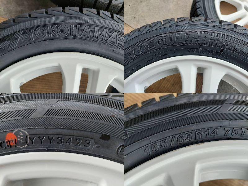 新品スタッドレスタイヤ ホンダ N-BOX純正 ヨコハマ アイスガード