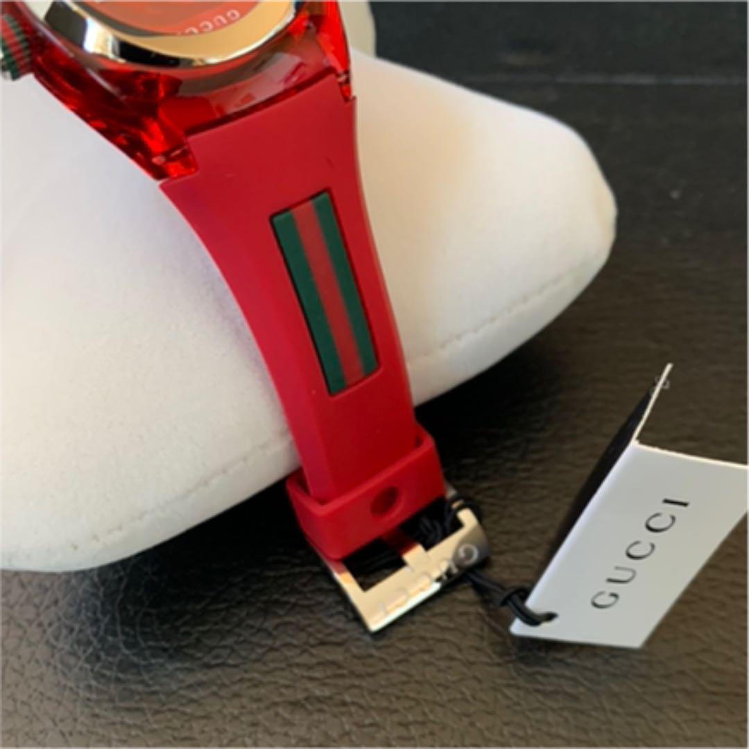 限定セールHOT GUCCI グッチ SYNC シンク レッド YA137303 36mm BqaPS-m43295091705 超歓迎在庫