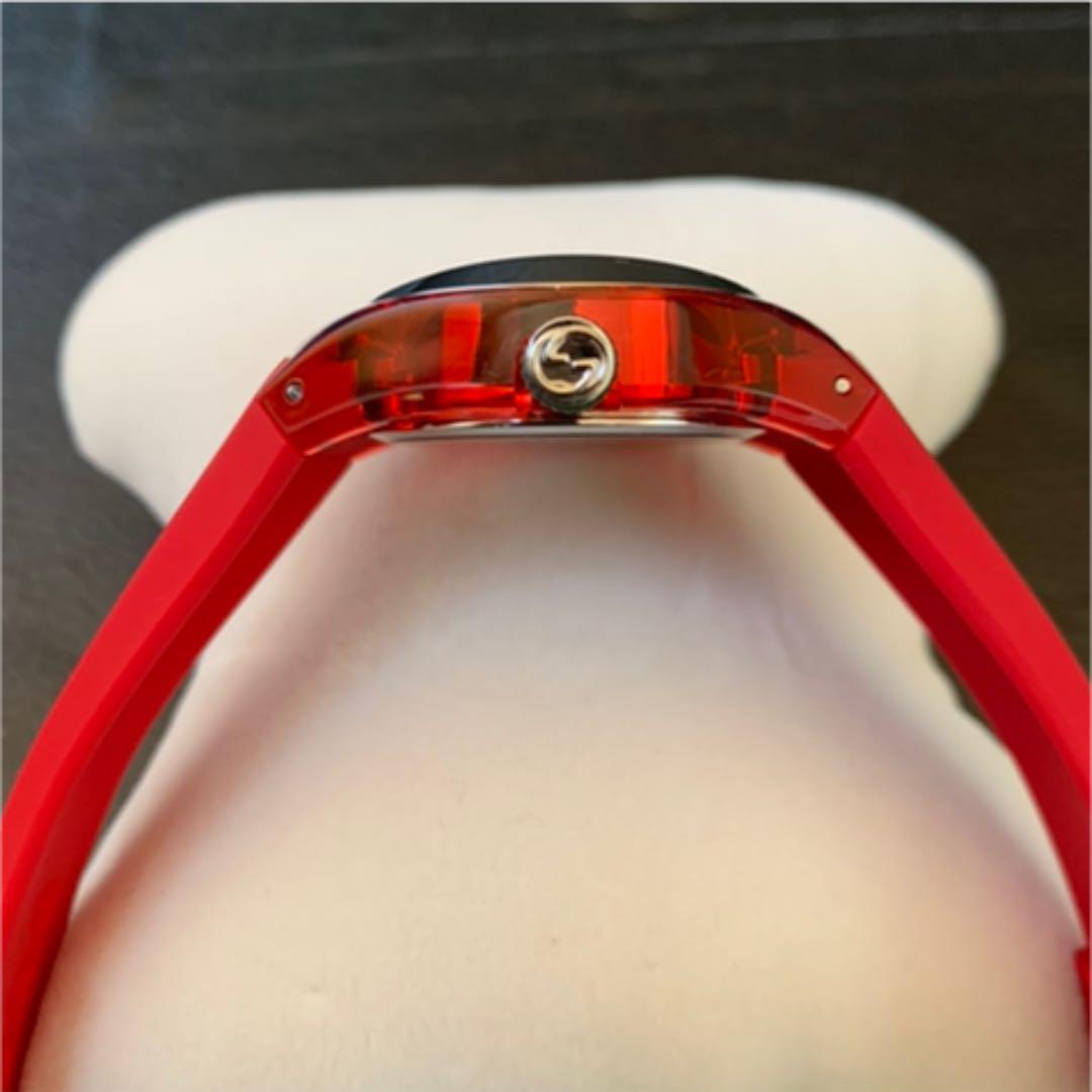 限定セールHOT GUCCI グッチ SYNC シンク レッド YA137303 36mm BqaPS-m43295091705 超歓迎在庫