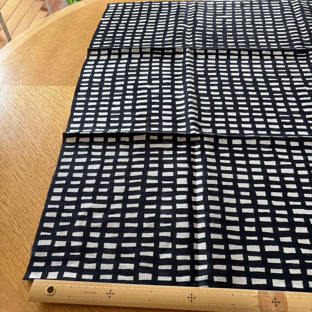 【ご専用】ミナペルホネン　空チェック　生地　大判　はぎれ54
