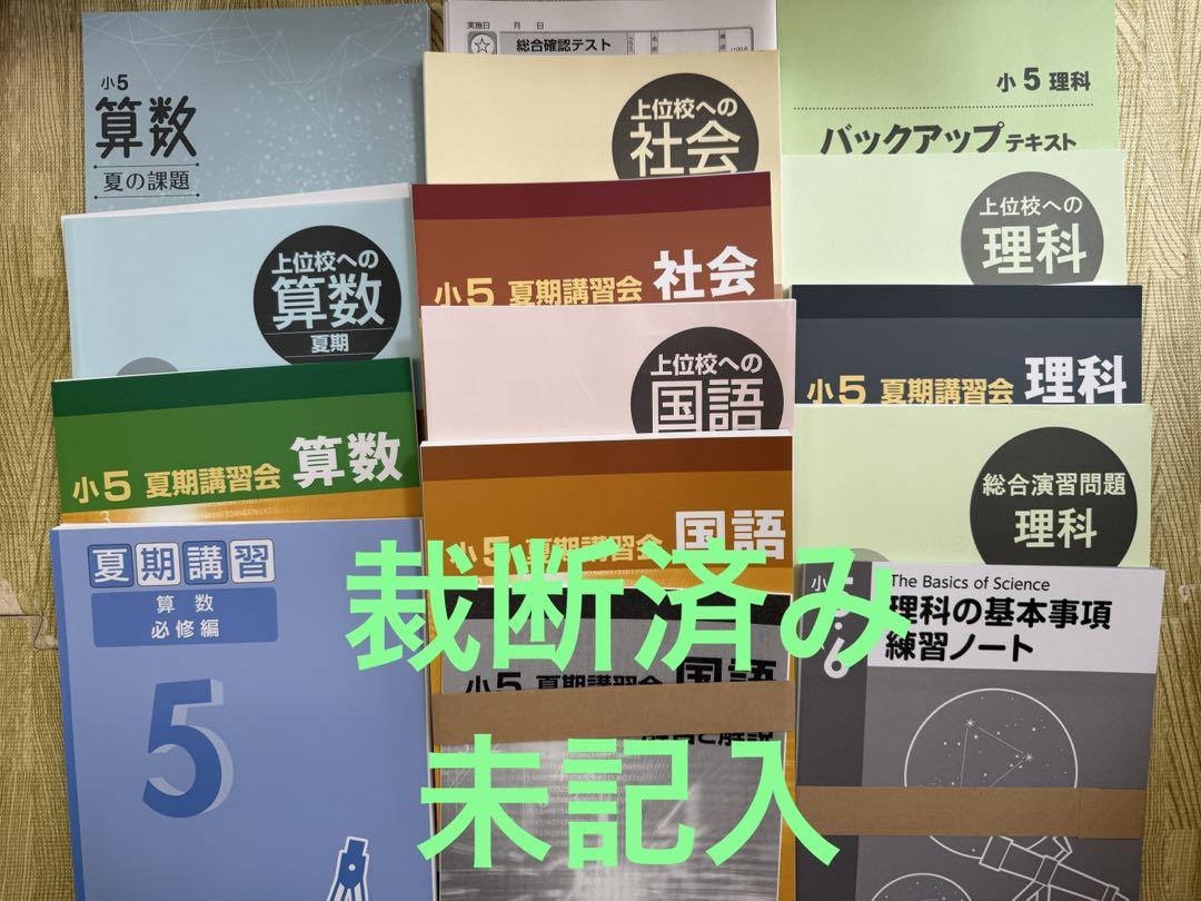 小5 夏期講習 早稲田アカデミー 早稲アカ上位校 裁断済み】2025年 小5 夏期講習 早稲田アカデミー 早稲アカ上位