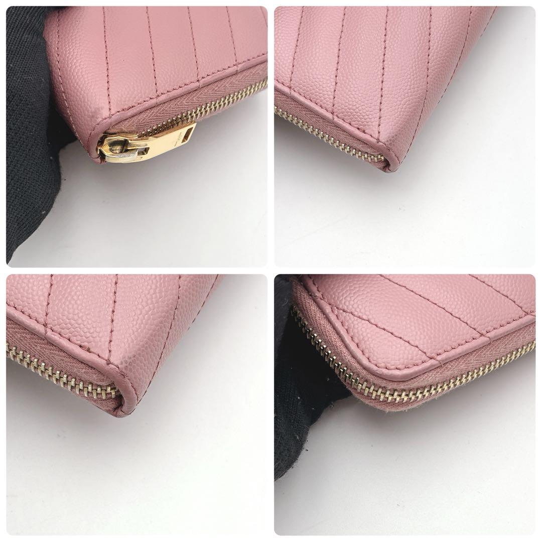 付属品完備　サンローラン　長財布　カサンドラ　YSL キャビアスキン
