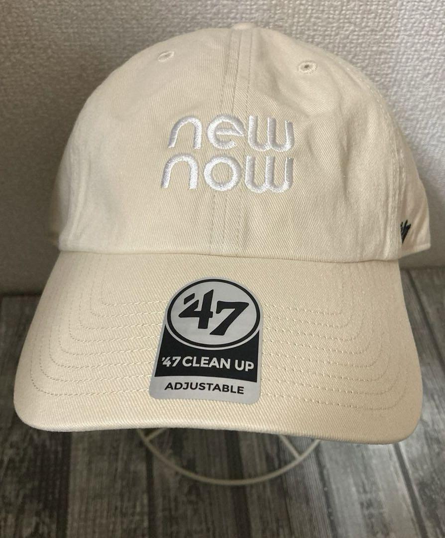 K*n様 榮倉奈々　newnow 完売品　47 キャップ　ベージュ　新品未使用 47 newnow ニューナウ 榮倉奈々 キャップ - メルカリ