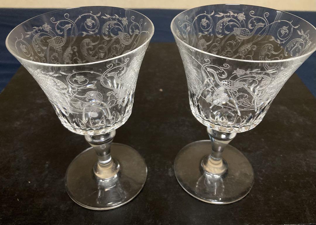 オールドバカラ パルメ ペアワイングラス 1989年以前製造 美品