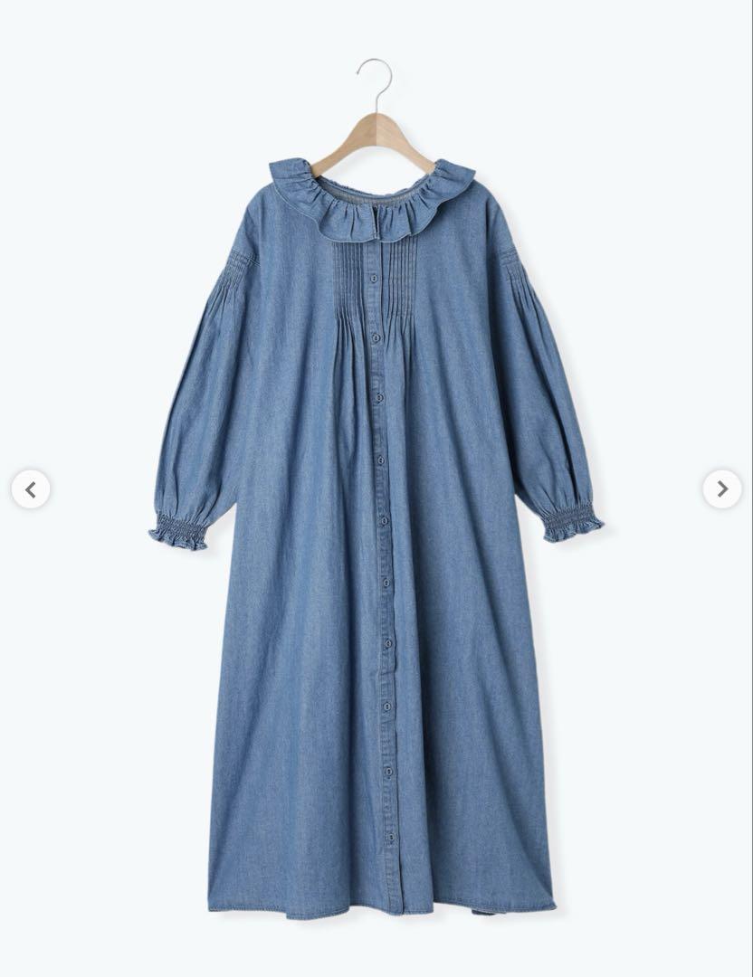 (新品)【kazumi×Samansa Mos2】フリルカラーワンピース