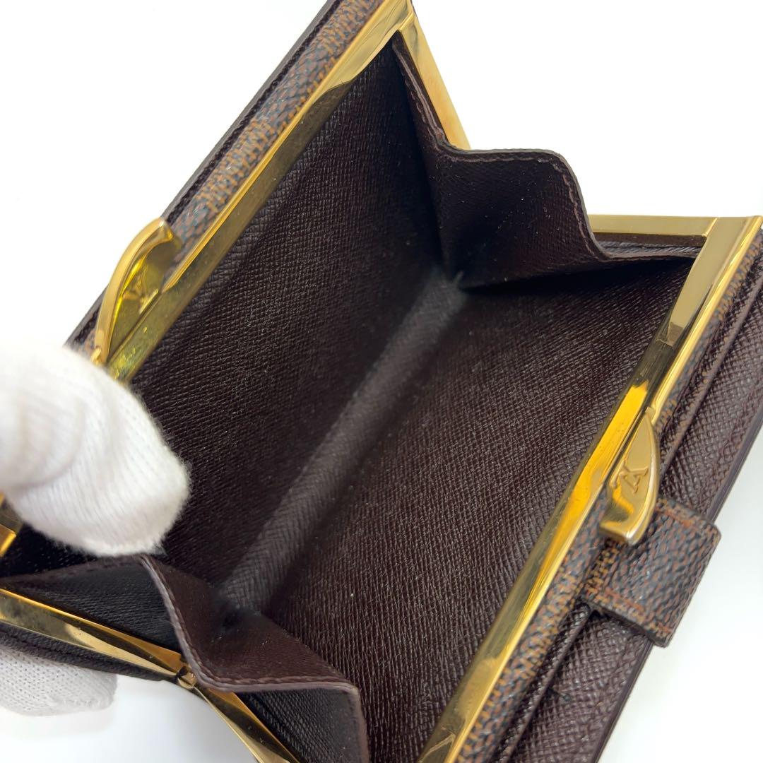 【美品】ルイヴィトン ☆ダミエ ポルトモネビエ ヴィエノワ  ガマ口財布