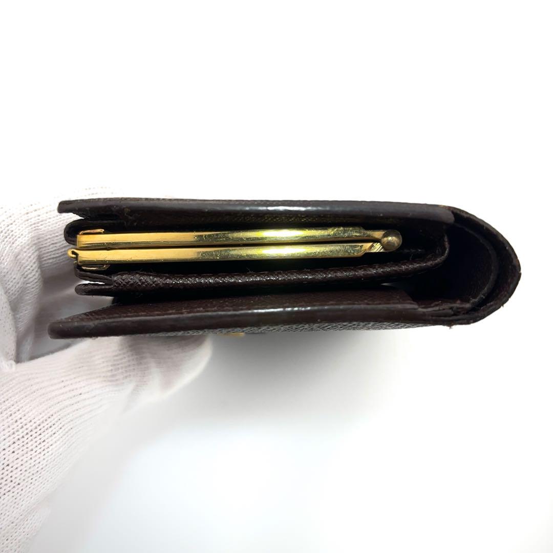 【美品】ルイヴィトン ☆ダミエ ポルトモネビエ ヴィエノワ  ガマ口財布