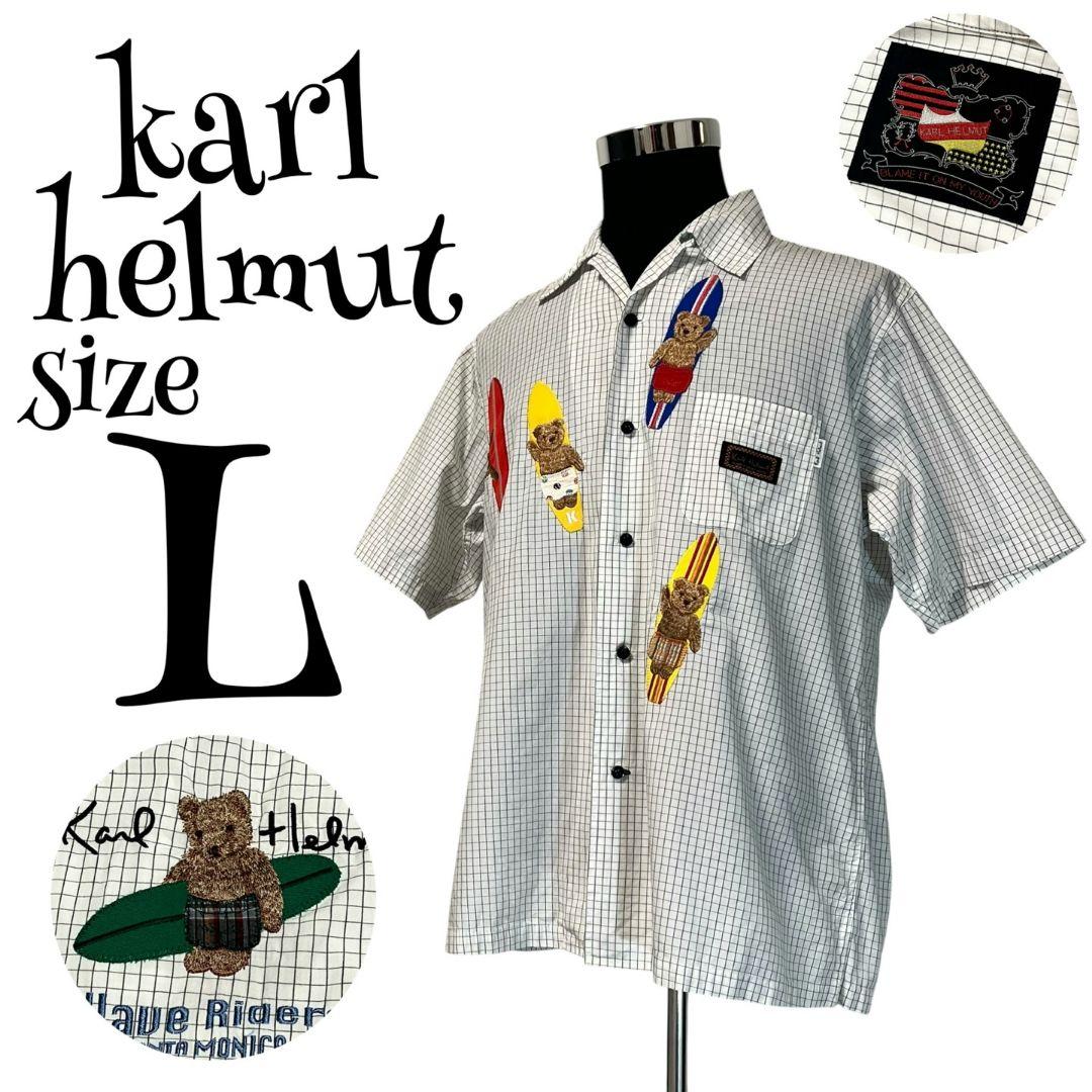 karl helmut くまお Karl Helmut - カールヘルム シャツ クマ柄の通販 by マリメガネ