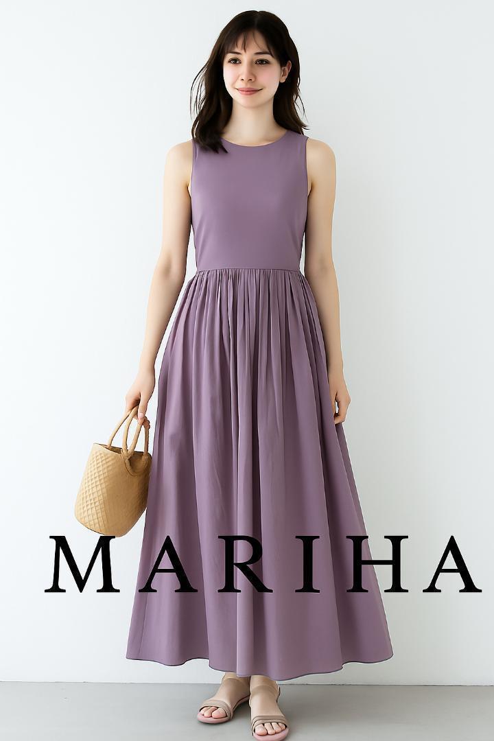 マリハ　夏のレディのドレス　ラベンダー　36 マリハ MARIHA 夏のレディのドレス パープル 36（マリハ MARIHA