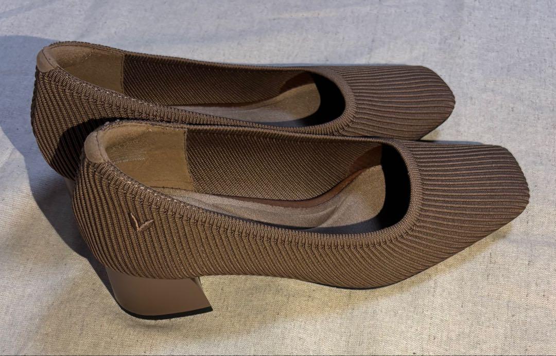 【美品】VIVAIA スクエアトゥ チャンキーヒール パンプス サイズ38