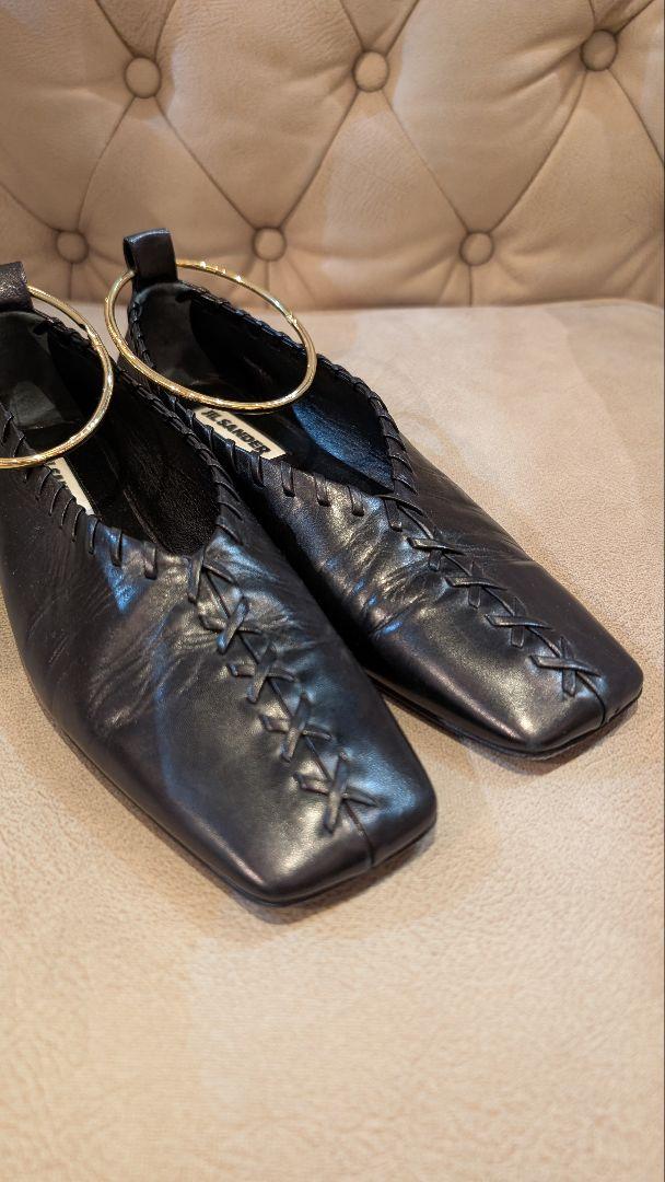 専用JIL SANDER メタルアンクレット バレリーナパンプス 38
