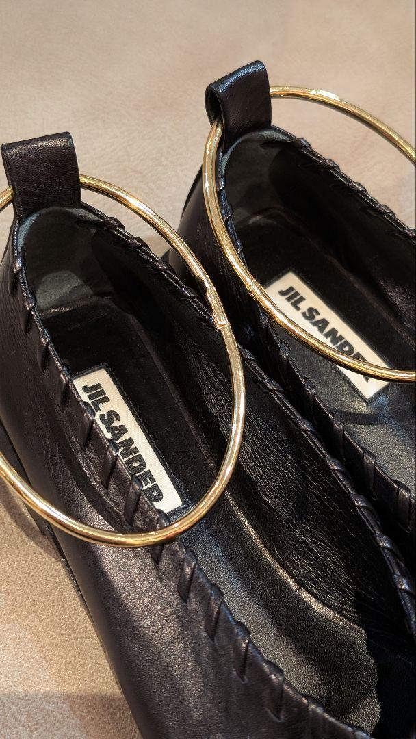 専用JIL SANDER メタルアンクレット バレリーナパンプス 38