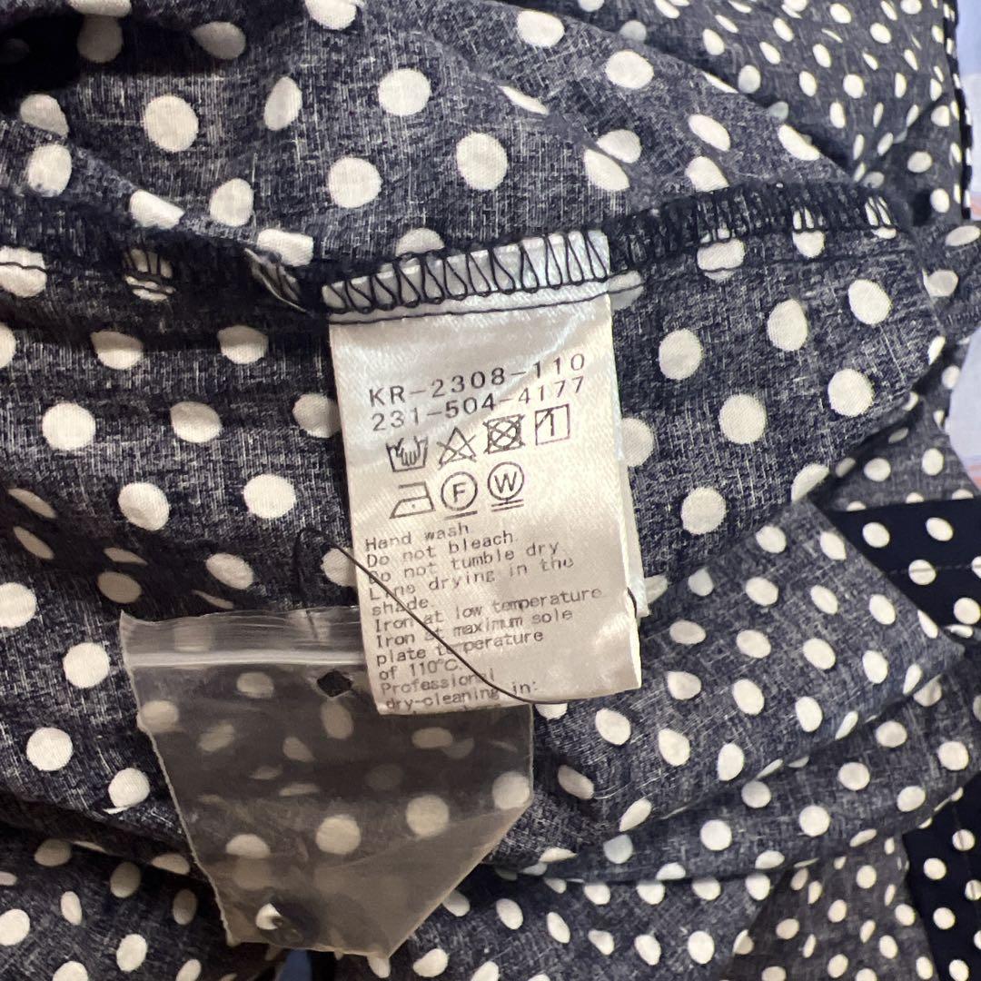 nop de nod ノップドゥノッドットワンピース コットン フレンチスリーブ nop de nod ノップドゥノッドットワンピース コットン フレンチ