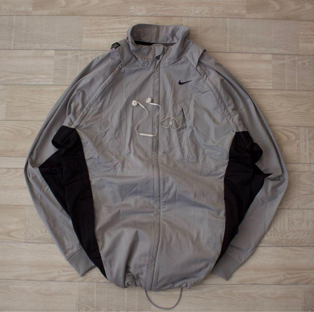 00s NIKE ギミックソフトシェルジャケット 2way ベスト 異素材 レア 00s NIKE ギミックソフトシェルジャケット 2way ベスト 異