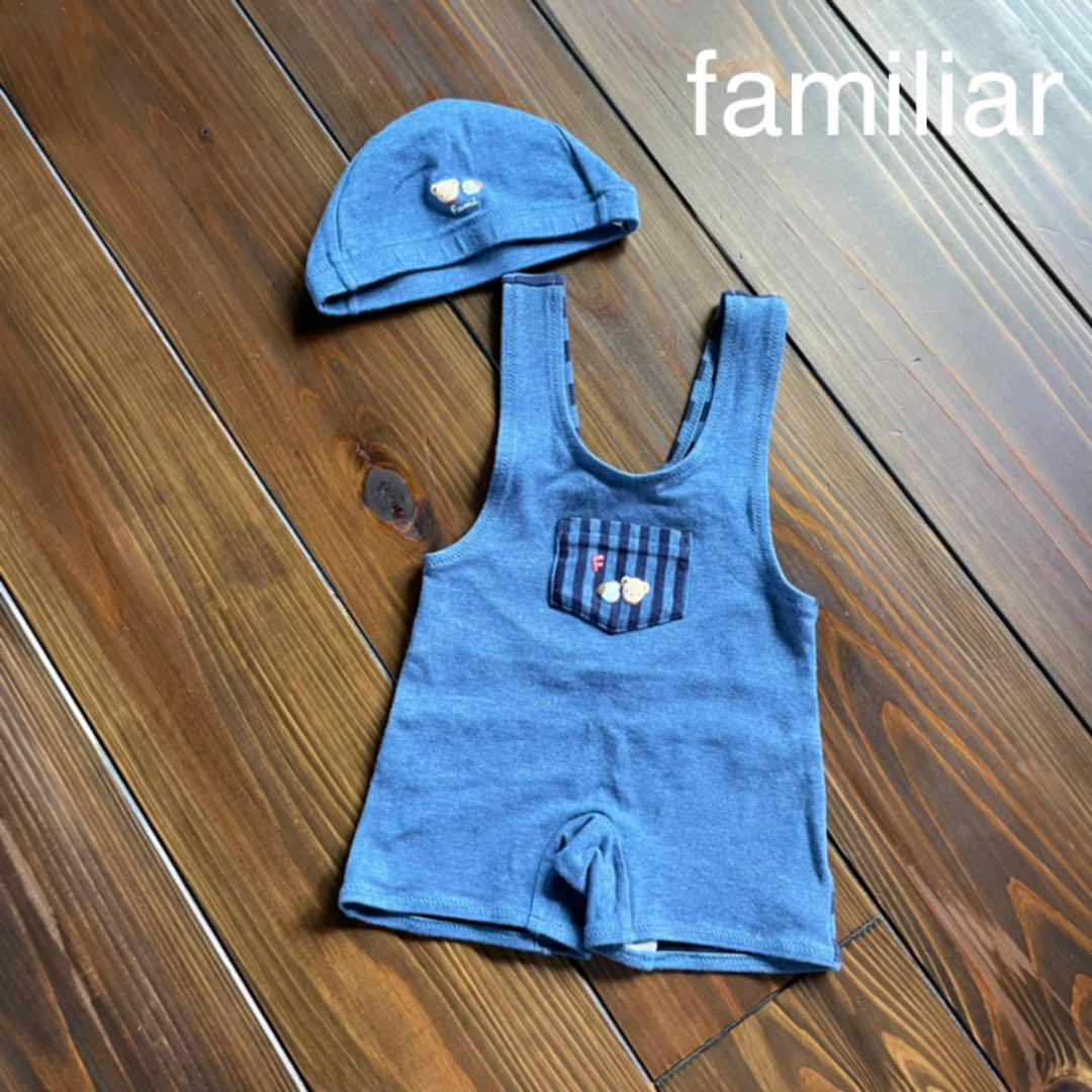 familiar ファミリア ファミちゃんプリント水着セット 帽子付き ブルー 特価ブランド familiar ファミリア ファミちゃんプリント水着セット 帽子付き ブルー 特価ブランド