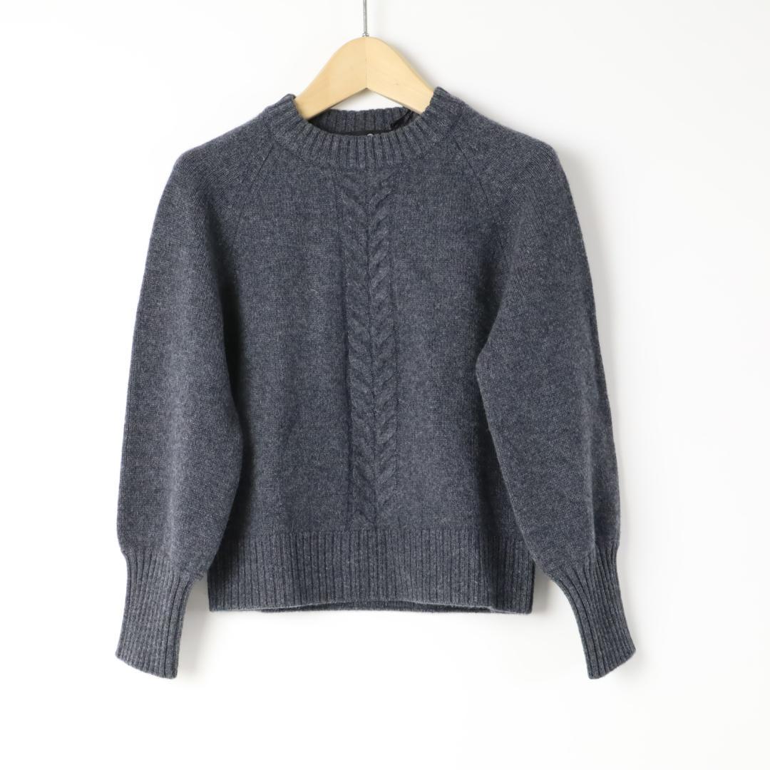新品 タカシマヤ 高島屋 ケーブル編みクルーネックセーター キッズ ニット120