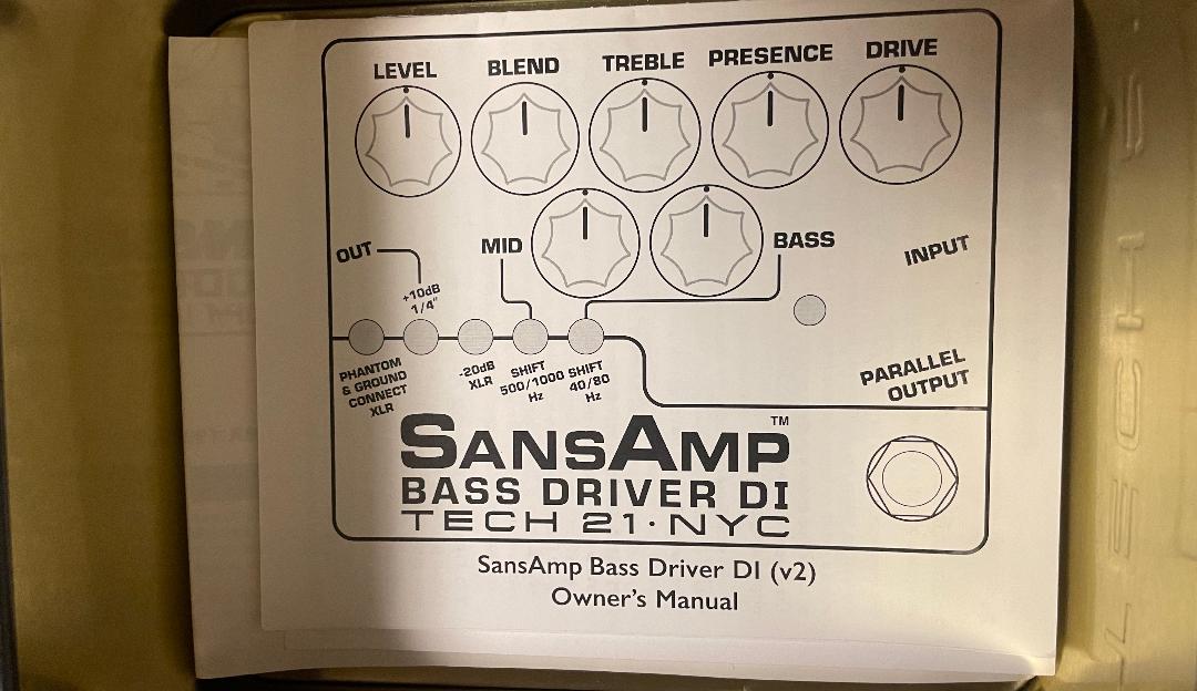 TECH21 SANSAMP BASS DRIVER DI V2 サンズアンプ