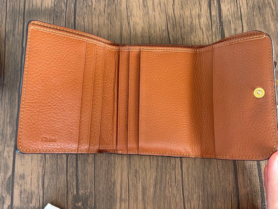 クロエ 三つ折り財布 ブラウン Chloe スモールトリフォールドウォレット クロエ 三つ折り財布 ブラウン Chloe スモールトリフォールドウォレット