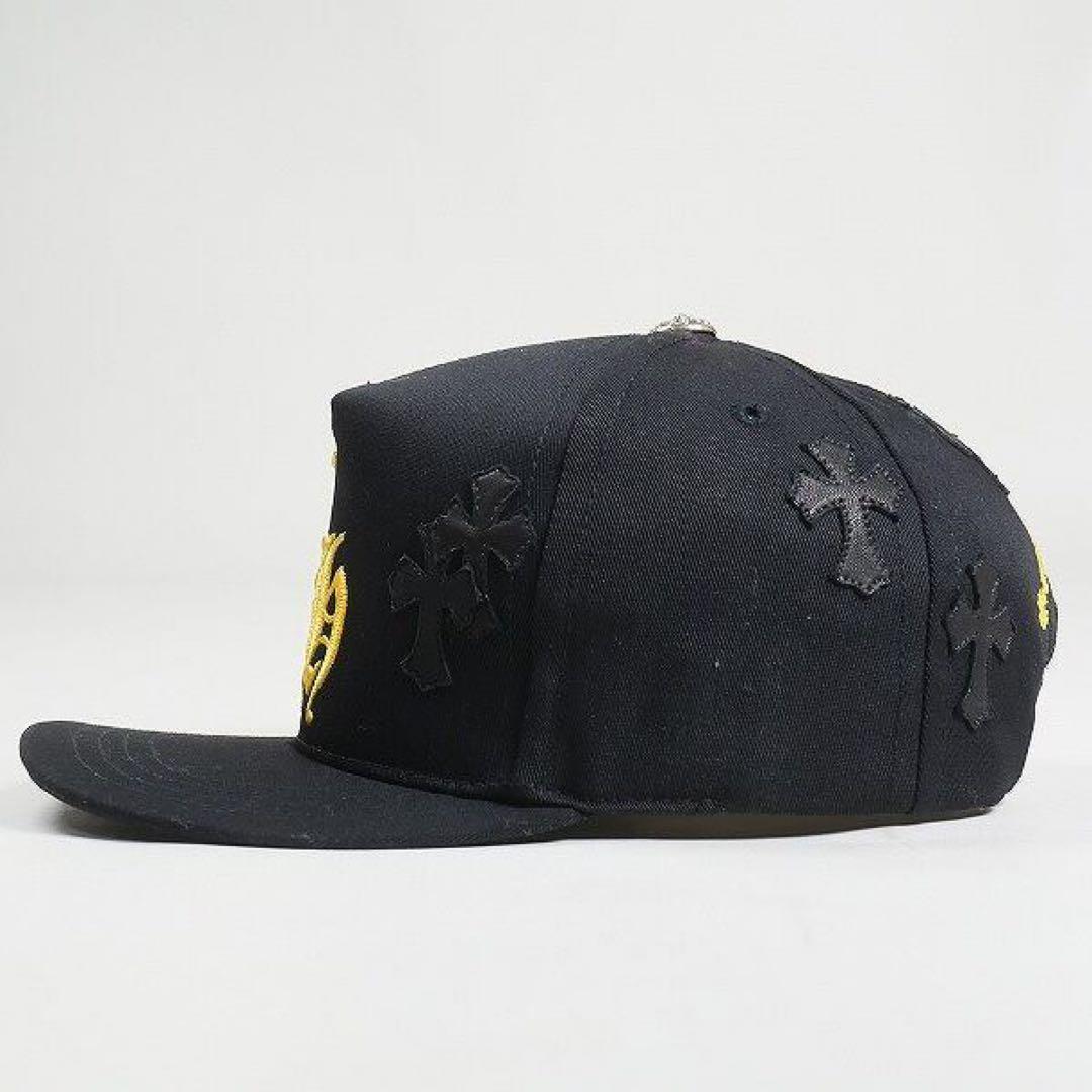 特別オファー PANEL 5 HEARTS CHROME CAP クロスパッチ 黒黄 BSBL 帽子